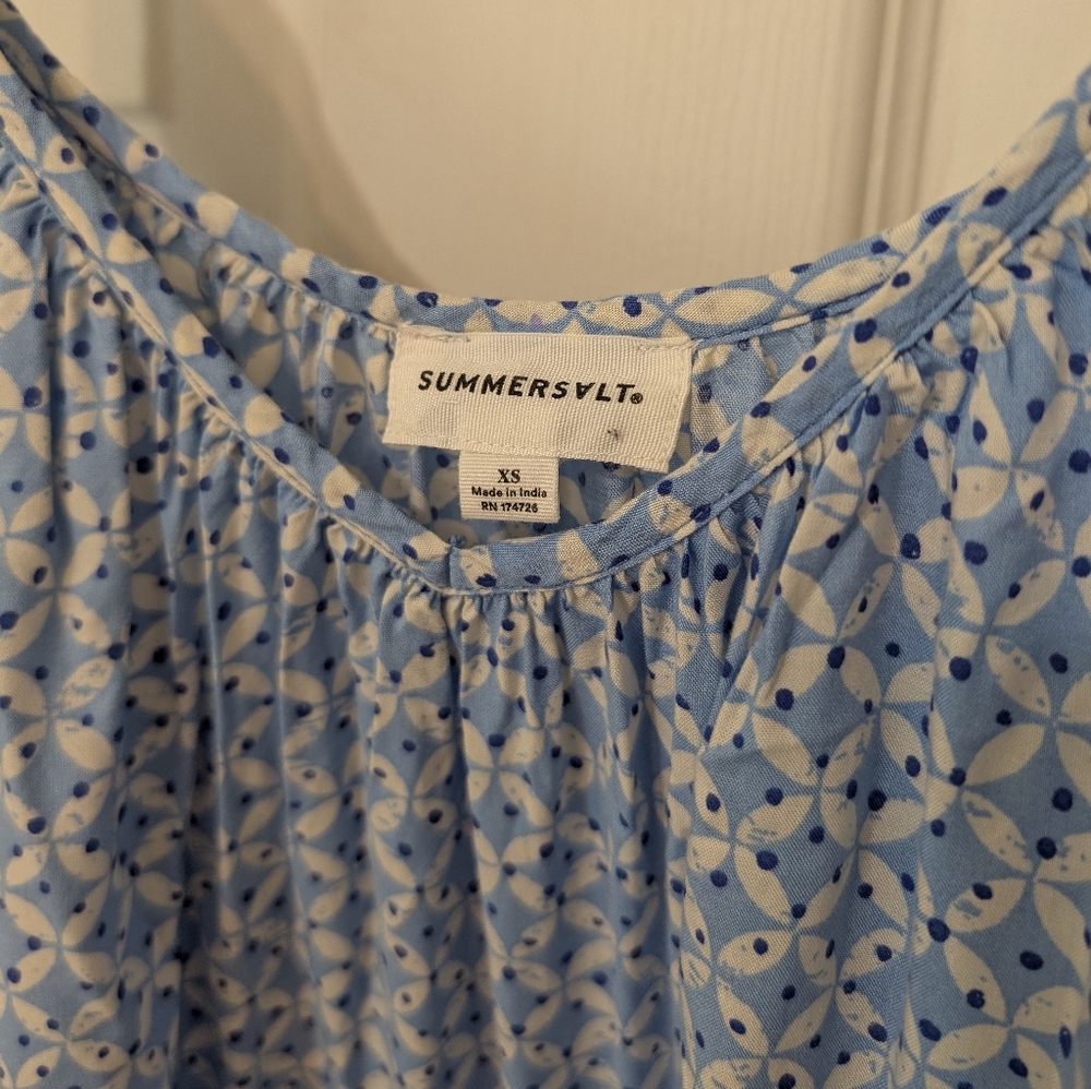 Summersalt Blue Spaghetti Strap Maxi Dress Size XS - Picture 5 of 7